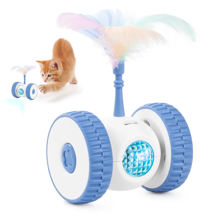 Smart Sensing Feather Cat Toy – USB Rechargeable