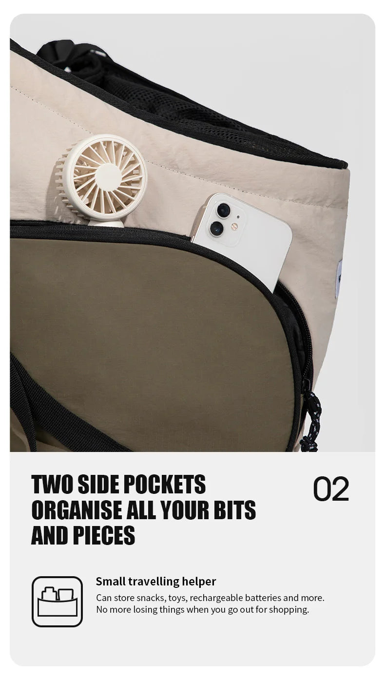 Pet Chest Backpack – Front Carrying Tote for Dogs & Cats, Breathable Outdoor Shoulder Bag, Portable Pet Travel Carrier