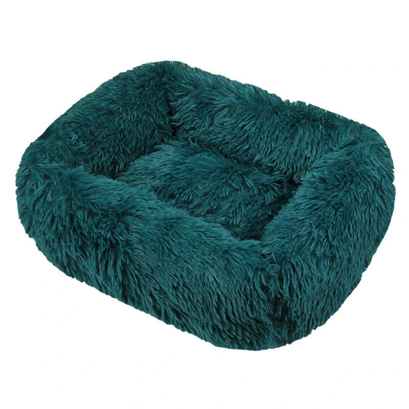 Winter Plush Rectangle Dog Bed – Warm Pet Sofa Mat for Small, Medium & Large Dogs & Cats