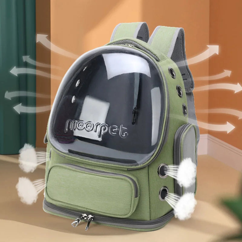 Travel Backpack for Cats Small Dogs Breathable