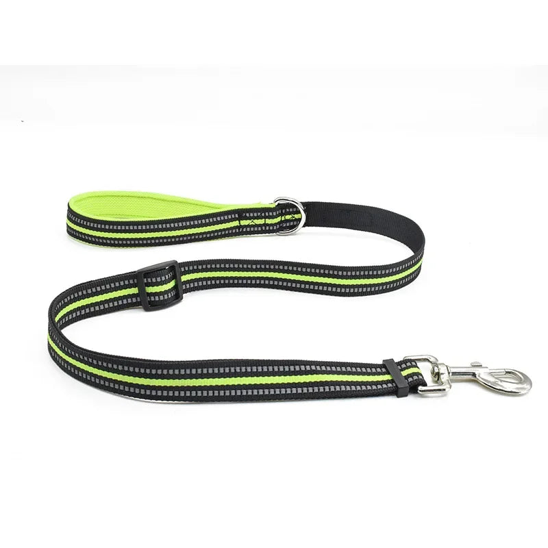 🐾 Personalized Nylon Adjustable Dog Harness – Reflective, Breathable Vest with Leash for Small, Medium & Large Dogs