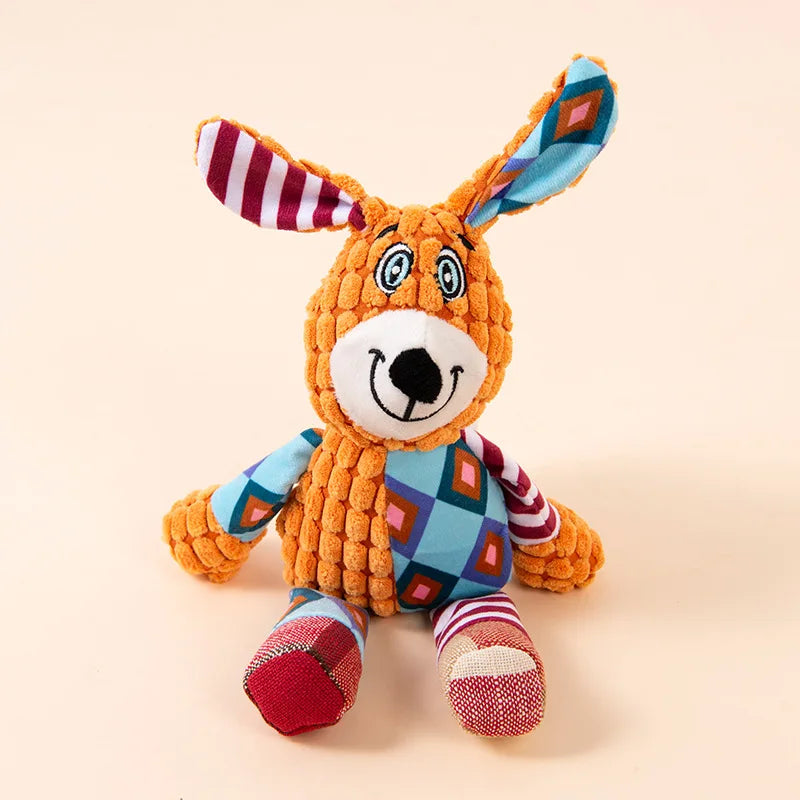 Plush Animal Squeaky Toy – Interactive Chew & Teething 🐾🧸