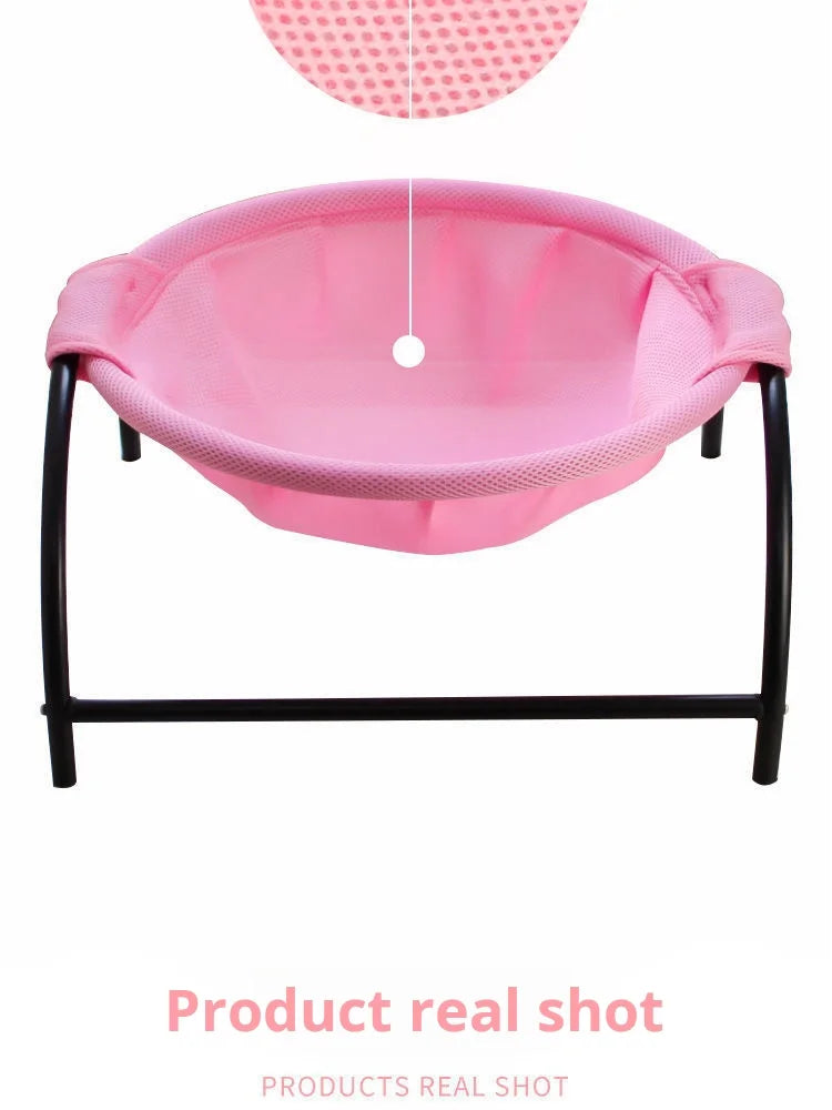 Breathable Cat Hammock Bed – Cooling Elevated Pet Cot Sofa for Cats & Small Pets