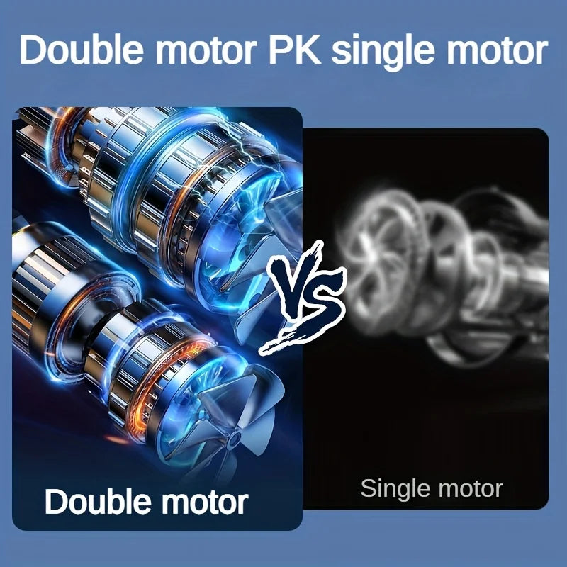 ❄️ 1PC Portable Air Conditioning Fan – 5-Speed Air Cooler with Large Battery, Dual Electric Motors, 720° Surround Cooling