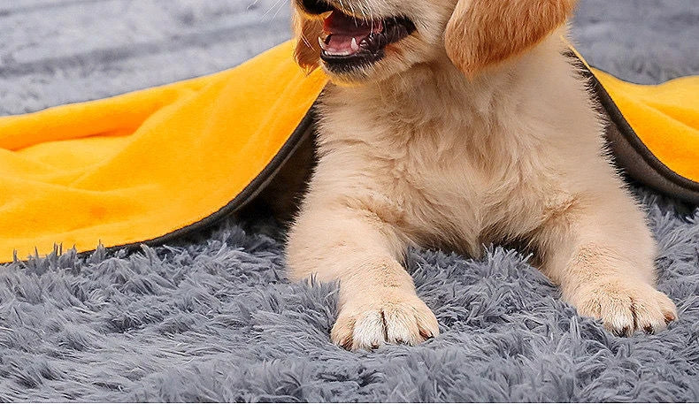 Pet Bath Towel Soft Microfiber Absorbent Dog Towel Puppy Cat Wash Cleaning Cloth Miniature Puppy Pet Products