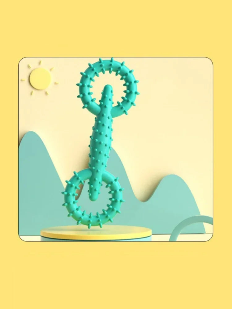 Indestructible Dog Pull Ring Toy – Interactive Chew Toy for Puppies, Teeth Cleaning & Boredom Relief