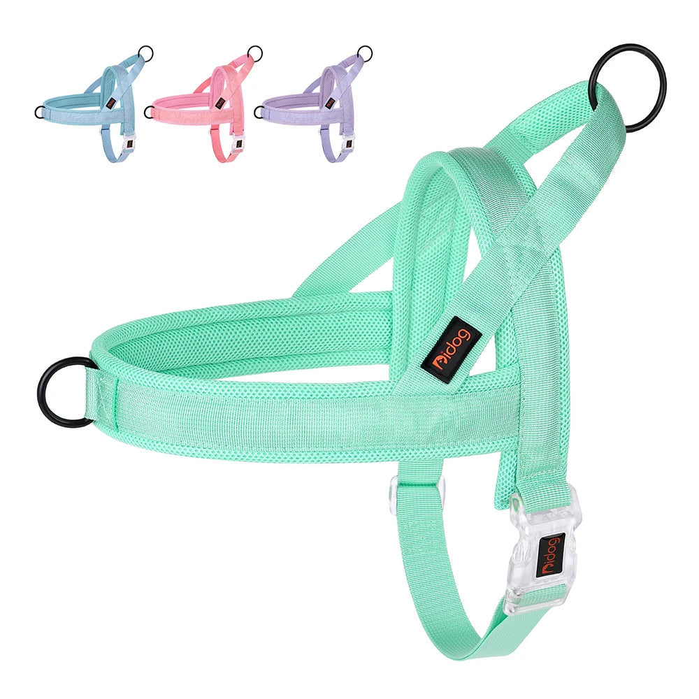🐾 Soft No Pull Dog Harness – Padded Nylon Adjustable Vest