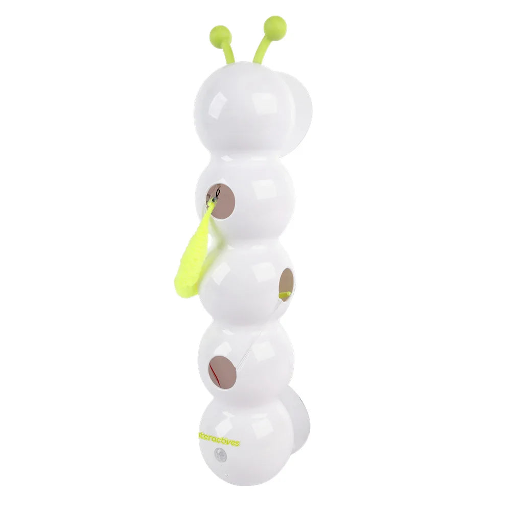 🐛 Intelligent Interactive Cat Toy – Auto Pop-Up Earthworm with Tail & Motion Activation