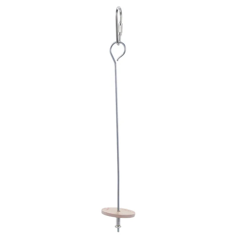 Stainless Steel Bird Toy Skewer – Fruit & Veggie Hanging Holder for Parrots and Small Animals