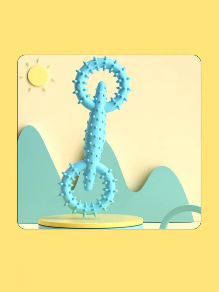 Indestructible Dog Pull Ring Toy – Interactive Chew Toy for Puppies, Teeth Cleaning & Boredom Relief