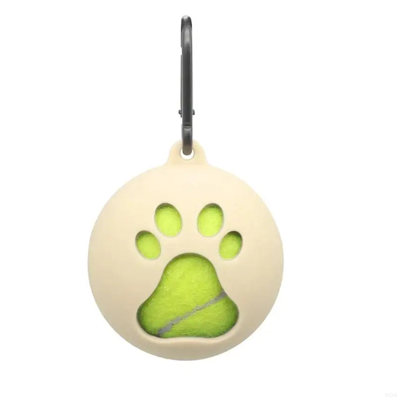 QXNB Tennis Ball Holder with Dog Leash Attachment – Hands-Free Pet Ball Cover Holder for Walks & Training