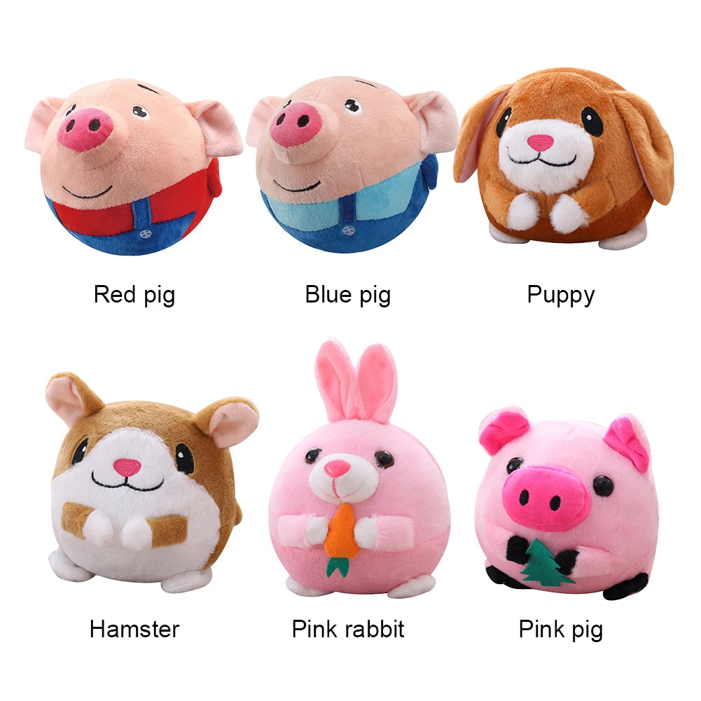 Automatic Plush Bouncing Dog Toy – Interactive Squeaky Fun 🧸🐾