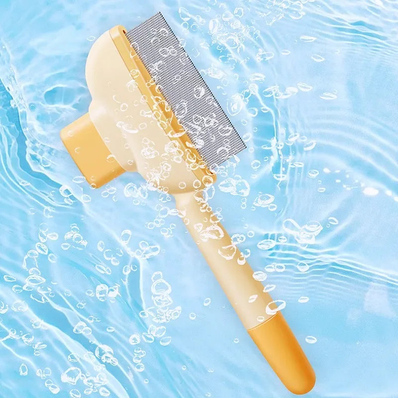 Self-Cleaning Pet Grooming Brush – Dog & Cat Hair Remover Comb with Massage Bristles