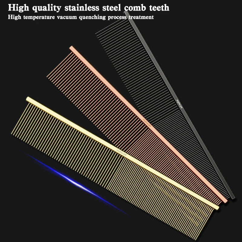 Pet Piano Comb – Dual-Sided Grooming Tool for Dogs & Cats | De-shedding & Knot Removal Brush