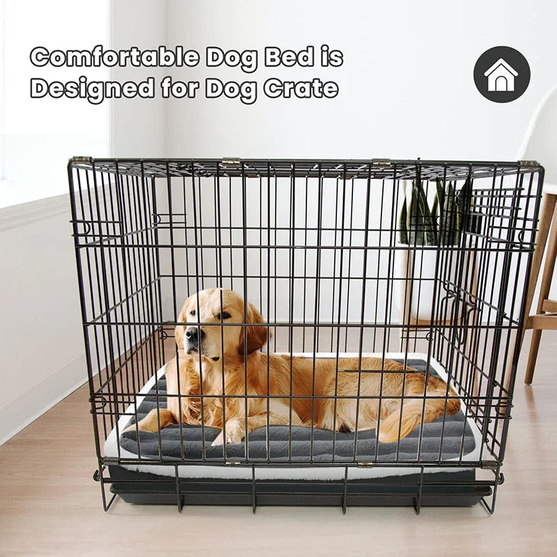 Orthopedic Plush Dog Bed with Non-Slip Bottom & Removable Washable Cover – All Sizes