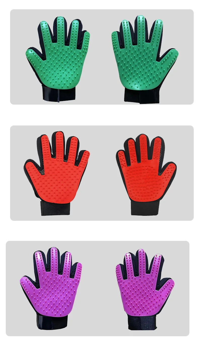 🧤 Hot-Selling Pet Hair Removal Glove – Grooming & Massage Brush for Cats & Dogs