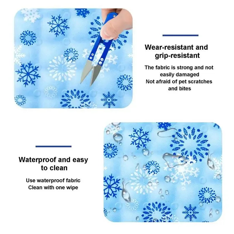 Cooling Pet Bed Mat – Breathable Summer Sleeping Pad for Cats & Dogs, Soft Cushion for Crate, Floor, or Kennel