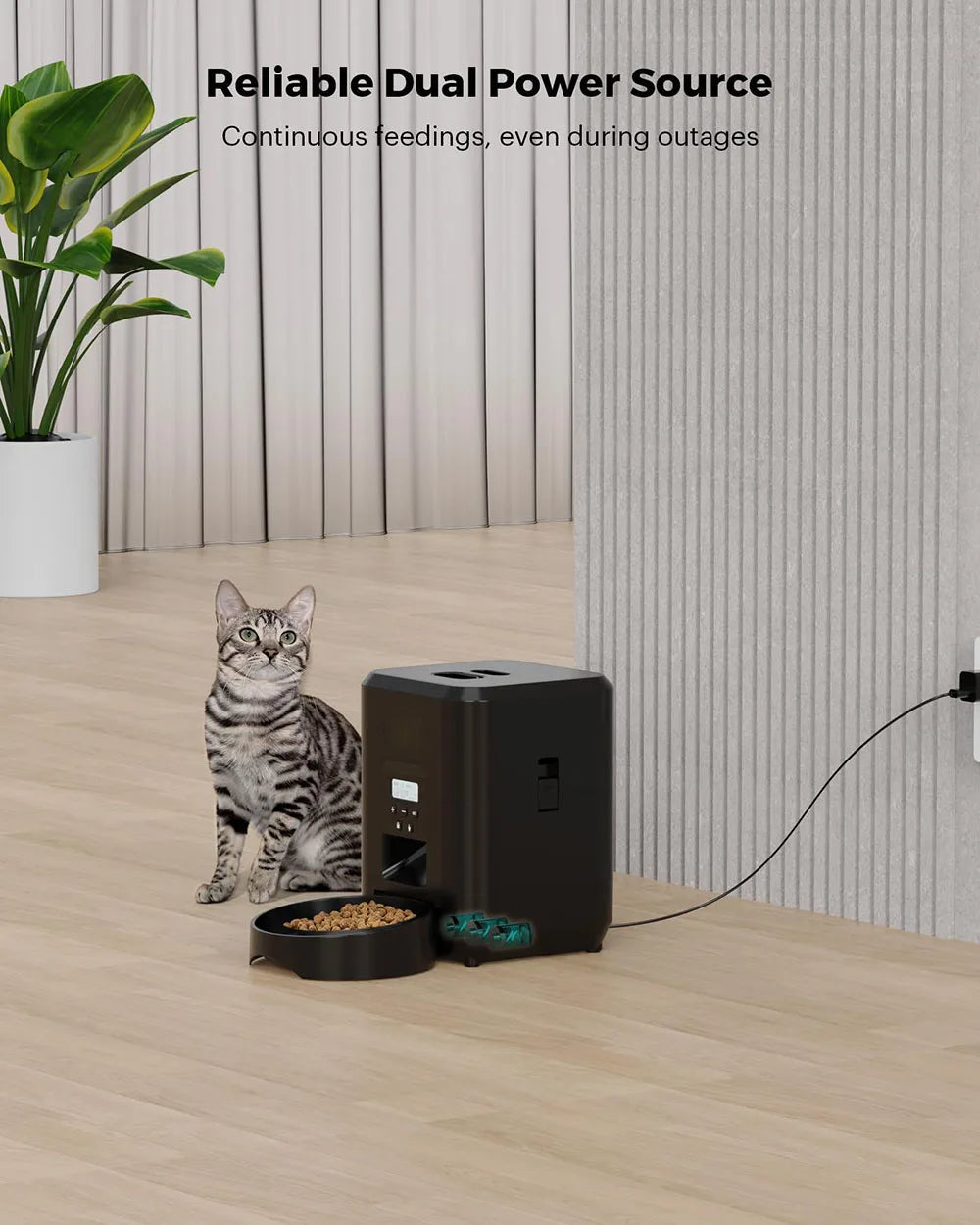 Smart Automatic Pet Feeder – Timed & Slow Feed for Cats & Dogs 🐾⏱️