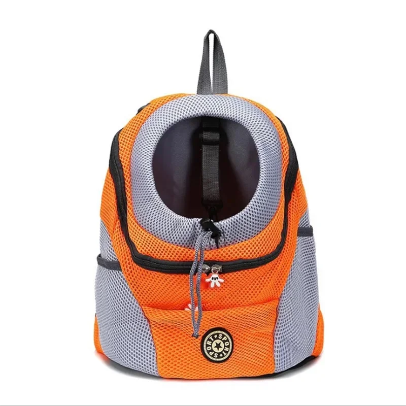 Double Shoulder Pet Carrier Backpack – Portable Mesh Dog Travel Bag for Outdoor Adventures