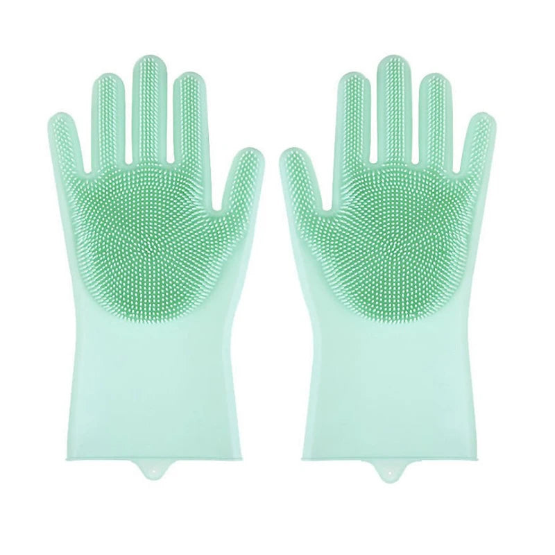 Pet Grooming Gloves for Dogs & Cats – Silicone Bathing, Hair Removal & Cleaning Gloves with Skin Protection