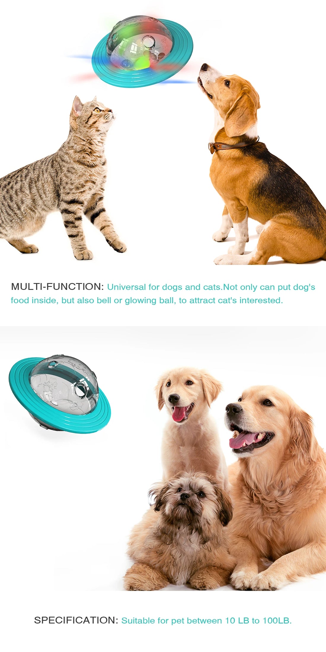 Dog Flying Disk Food Dispenser – Interactive Slow Feeder Toy 🥏🐾