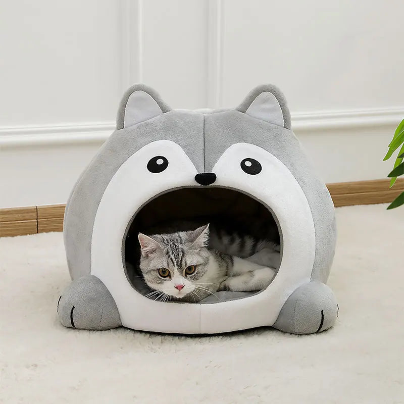 Ultra-Soft Cat Bed – Cozy Pet Basket Sofa, Small Dog Lounger, Kitten Cave