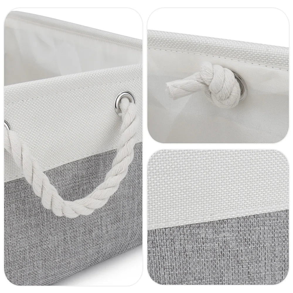 Dog Toy & Accessories Storage Basket – Organizer Bin for Pet Clothes, Leashes, Collars & Toys