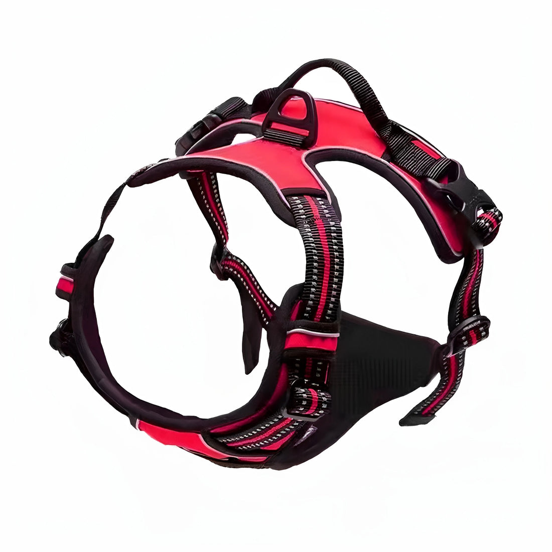 🐶 German Oak Cooling Dog Set – Escape-Proof Harness Vest & Leather Collar
