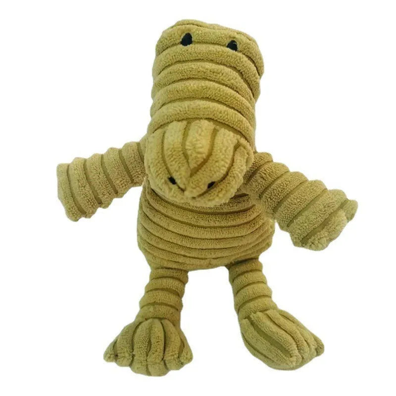 Donkey Plush Squeaky Dog Toy – Corduroy Chew & Training Toy for Puppies