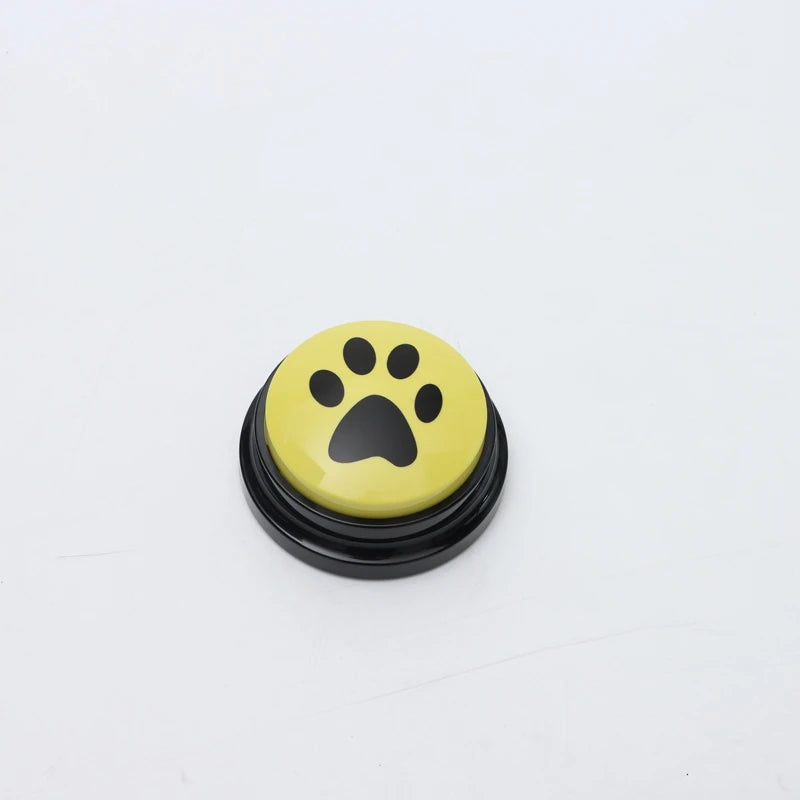 🎤 Pet Communication Button – Recordable Talking Training Toy with Cute Claw Print Design 🐾💡