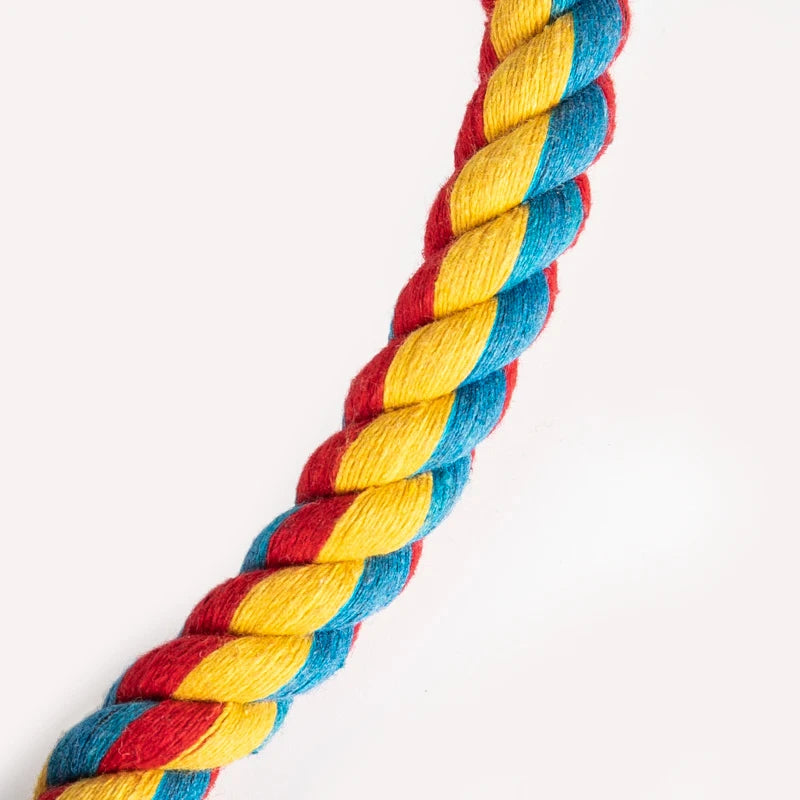 Rope Ball Dog Toy – Durable Cotton Chew & Tooth Cleaning 🐾⚽