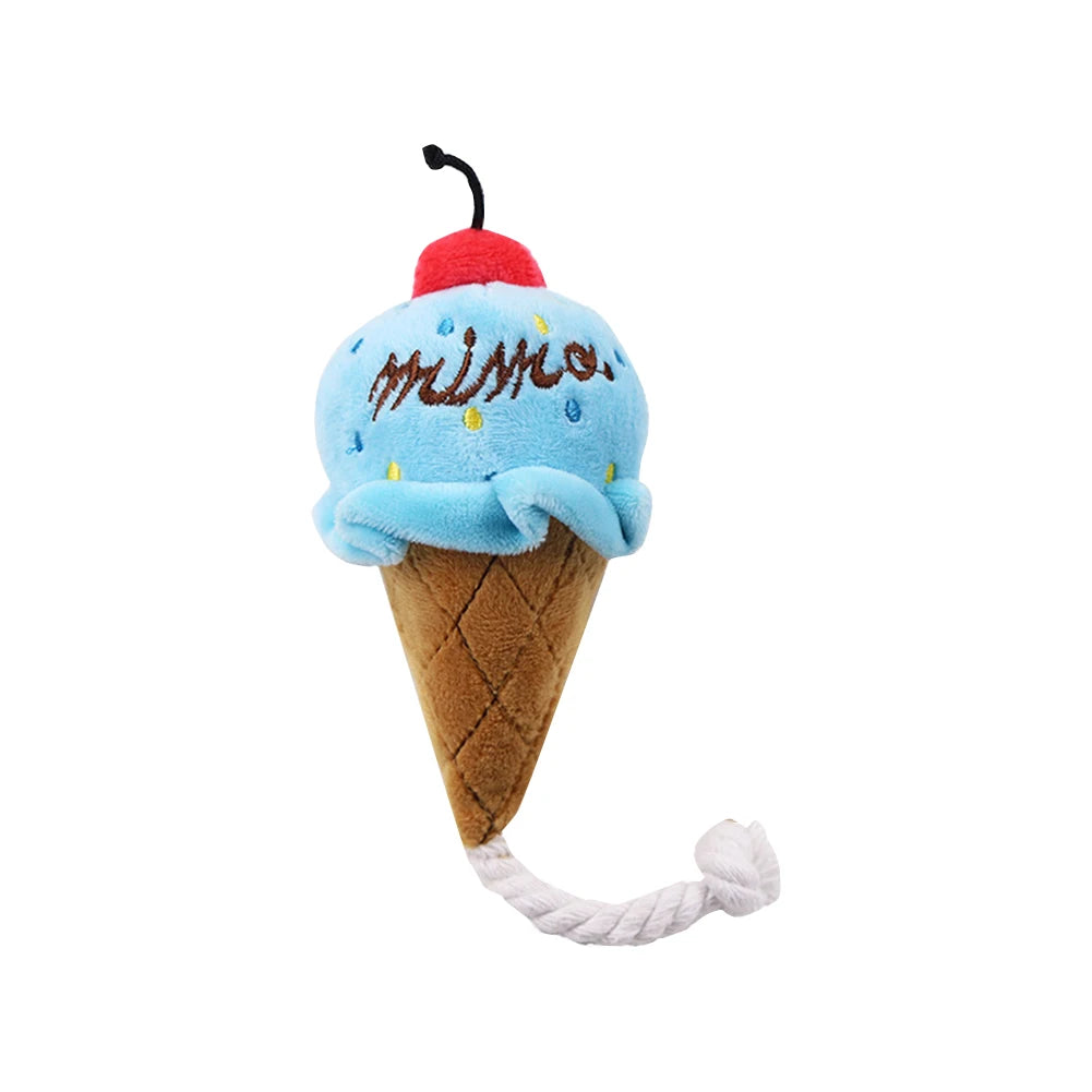 🐶 1Pc Pet Toys Fruit & Animal Cartoon Plush Squeaky Toy 🍓🐾