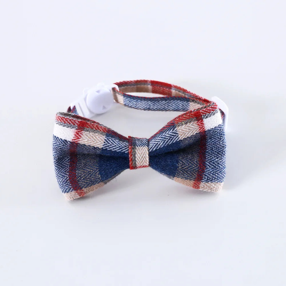 Adjustable Pet Bow Tie – Formal Breakaway Neck Tie Collar for Small Dogs & Cats