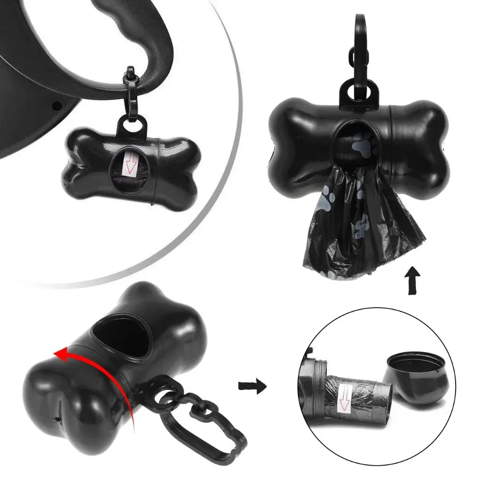 10/30 Roll Dog Poop Bags – Leak-Proof Pet Waste Bags for Outdoor Cleaning, 15 Bags per Roll Refill Garbage Bag Set