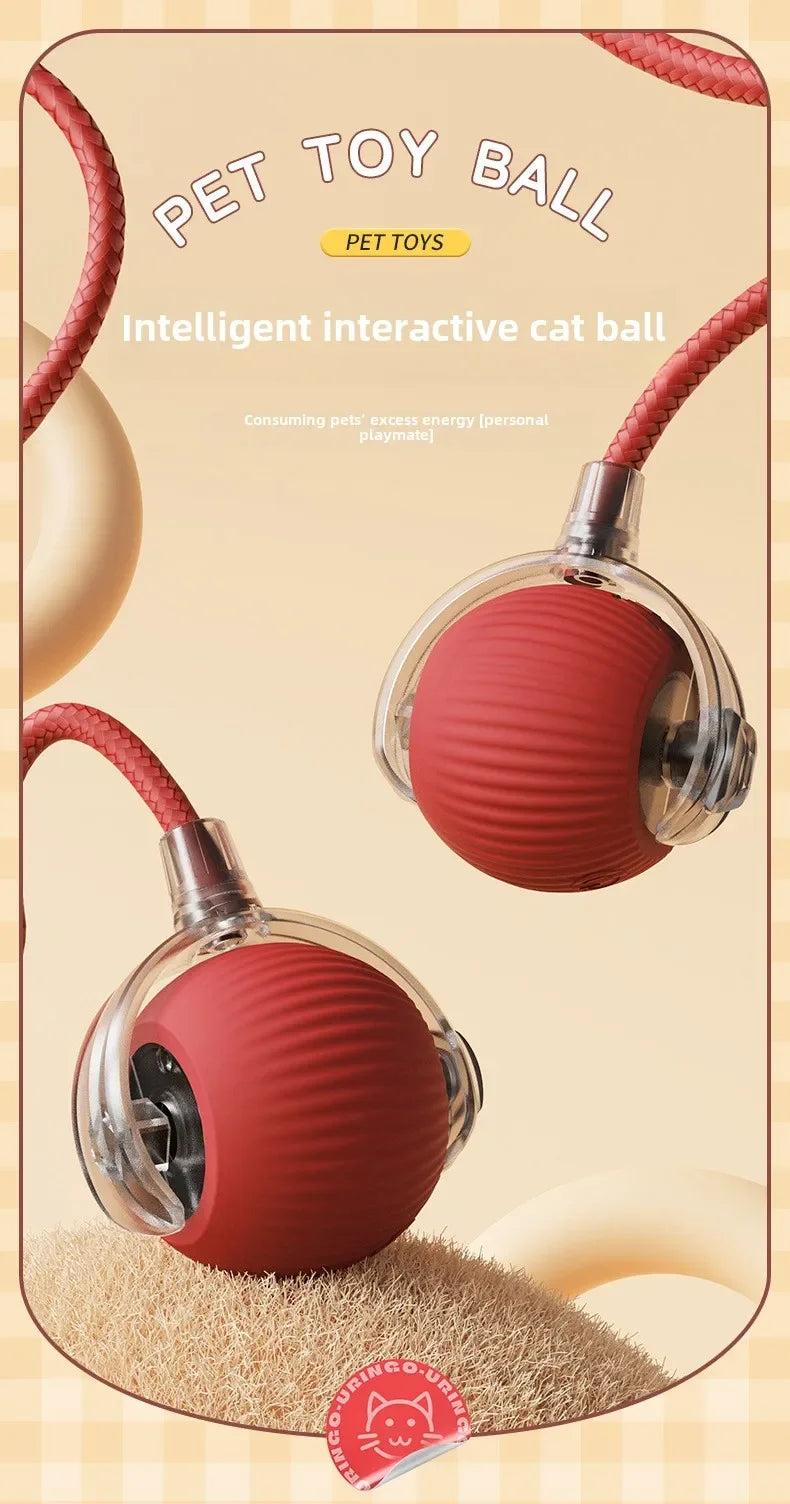 Smart Rolling Ball Toy – Rechargeable Interactive Toy for Cats & Dogs