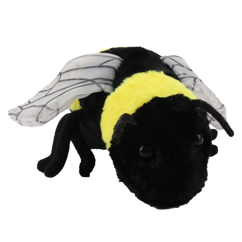 🐝 Lifelike Bee Plush Toy – Soft Stuffed Honeybee for Kids & Home Décor 🍯💛