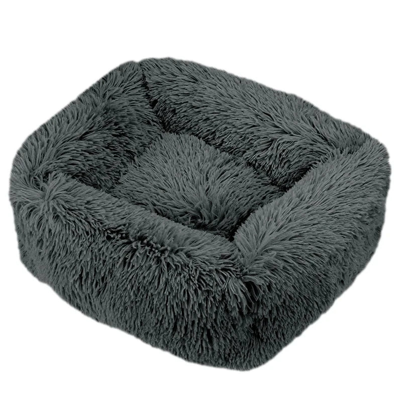 Winter Plush Rectangle Dog Bed – Warm Pet Sofa Mat for Small, Medium & Large Dogs & Cats
