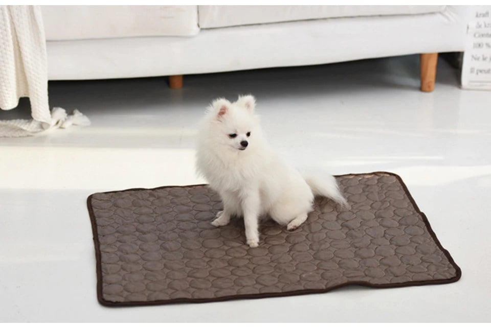 DualPet Cooling Pad for Dogs & Cats – Washable Summer Gel Ice Mat for Small to Large Pets, Cool Mattress Blanket