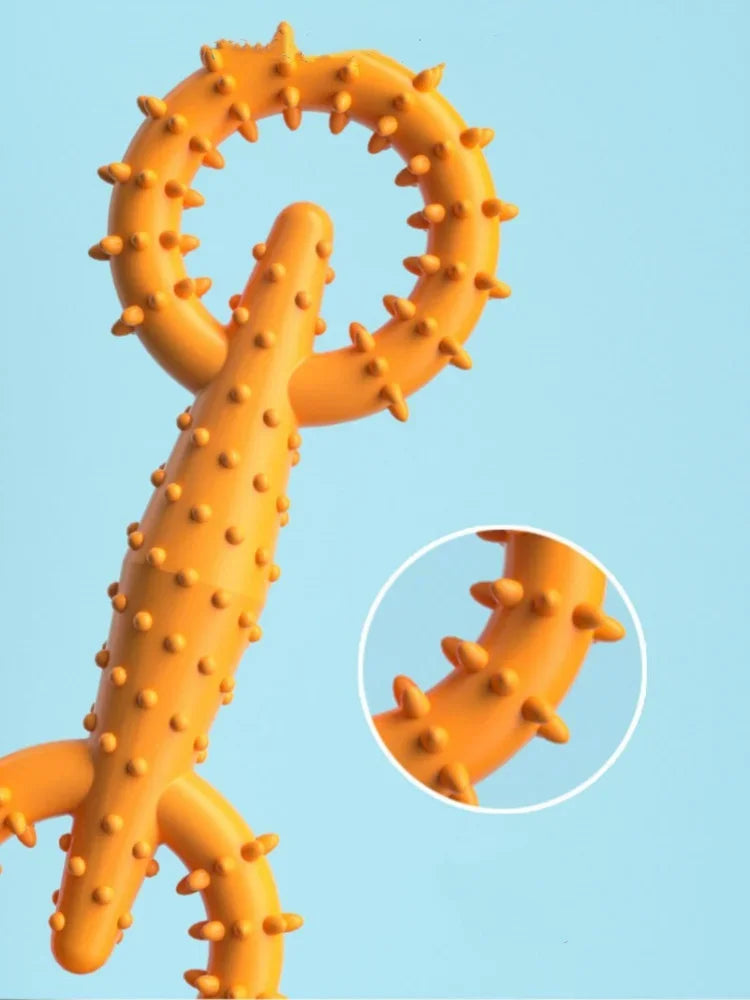 Indestructible Dog Pull Ring Toy – Interactive Chew Toy for Puppies, Teeth Cleaning & Boredom Relief