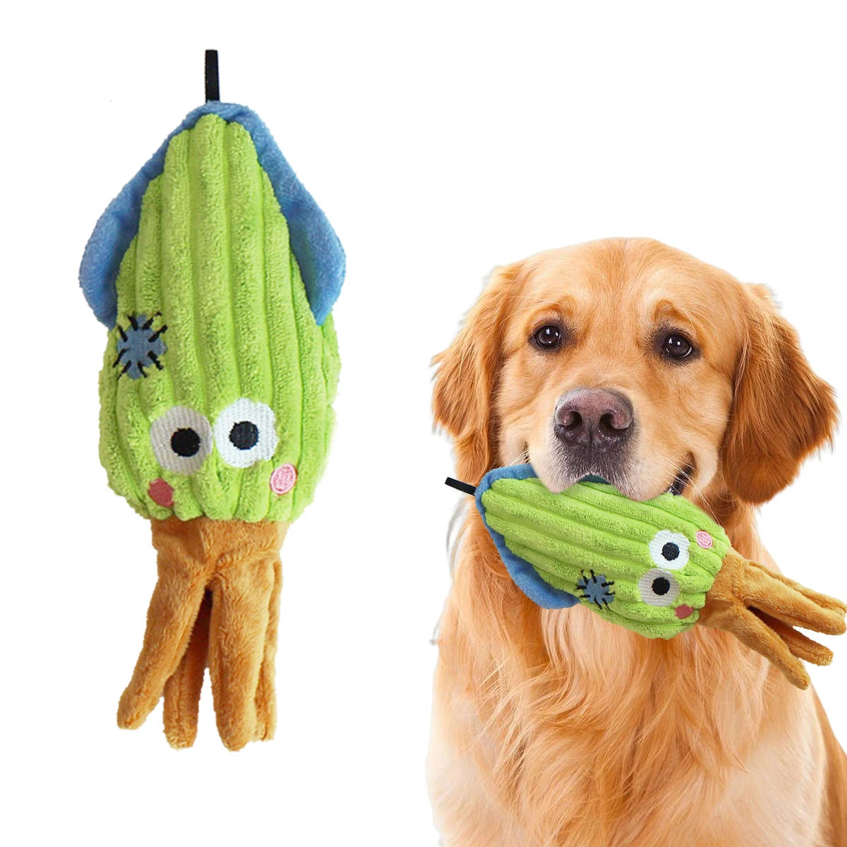 Ocean Plush Dog Toys – Soft Squeaky Toys for Puppies & Small Dogs 🐟🐾