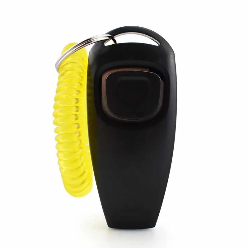 2-in-1 Pet Clicker & Dog Training Whistle with Key Ring – Obedience Training Tool for Dogs & Cats