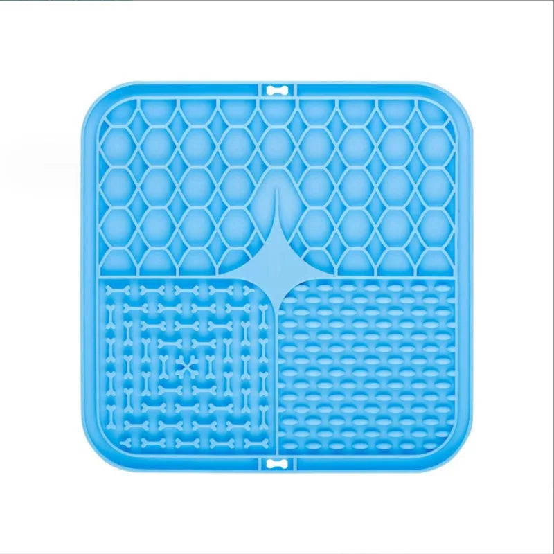 Pet Licking Pad – Slow Feeder Silicone Bowl for Dogs & Cats