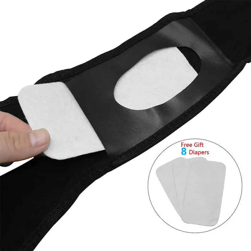 Female Dog Washable Diaper Pants – Anti-Harass Heat Nappies with 8 Pads