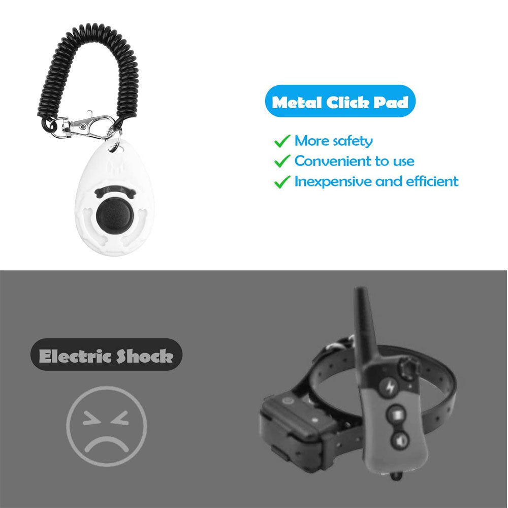 2-Pack Dog Training Clicker with Wrist Strap – Lightweight, Durable, Easy-to-Use Pet Clicker for Dogs, Cats, Birds & Horses