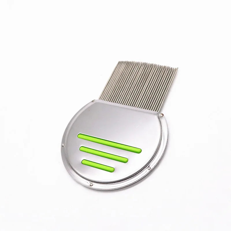 Stainless Steel Lice & Flea Comb – Metal Teeth Nit Remover for Pets, Adults & Kids