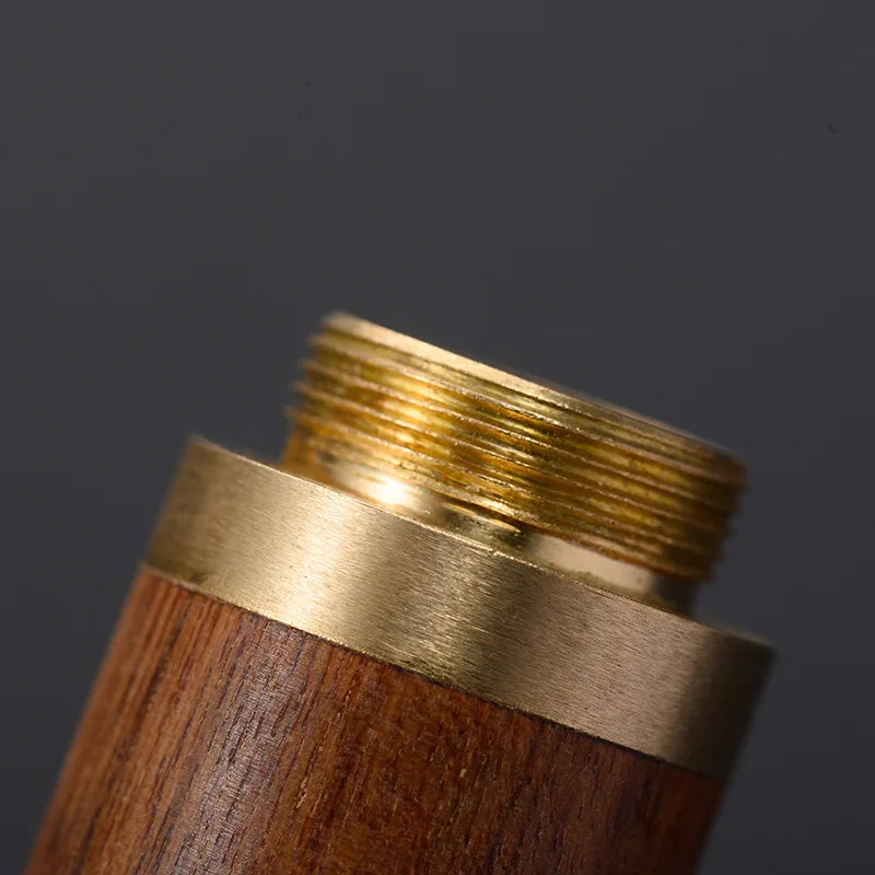 Handmade Wooden Toothpick Holder – Pearwood Capsule Case | Portable Hiking Toothpick Storage Box