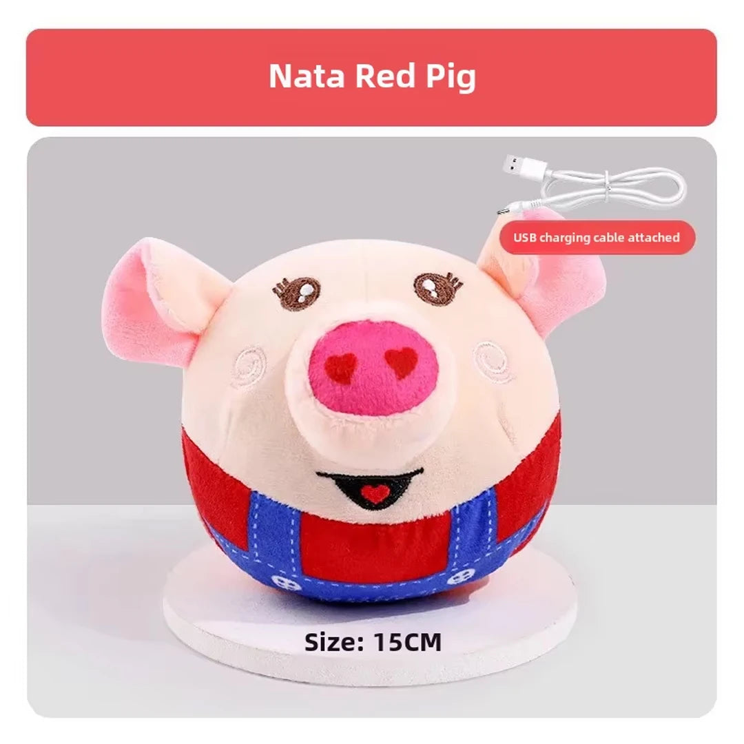 Electric Plush Jumping Dog Toy – USB Rechargeable Puzzle Ball 🤡🐾