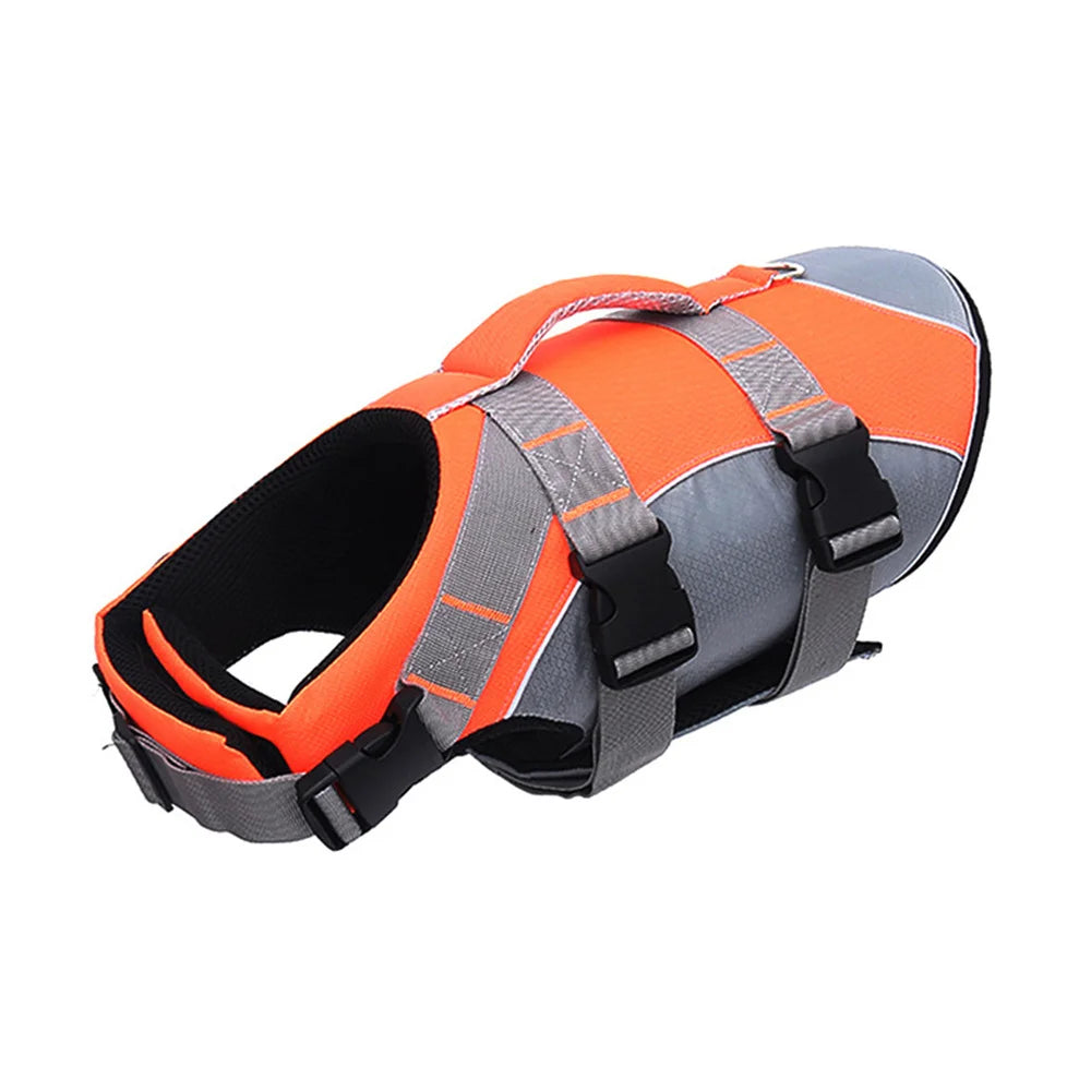 🐶 Dog Life Jacket with Handle & Pull Ring – Summer Safety Swimsuit for Small & Medium Dogs