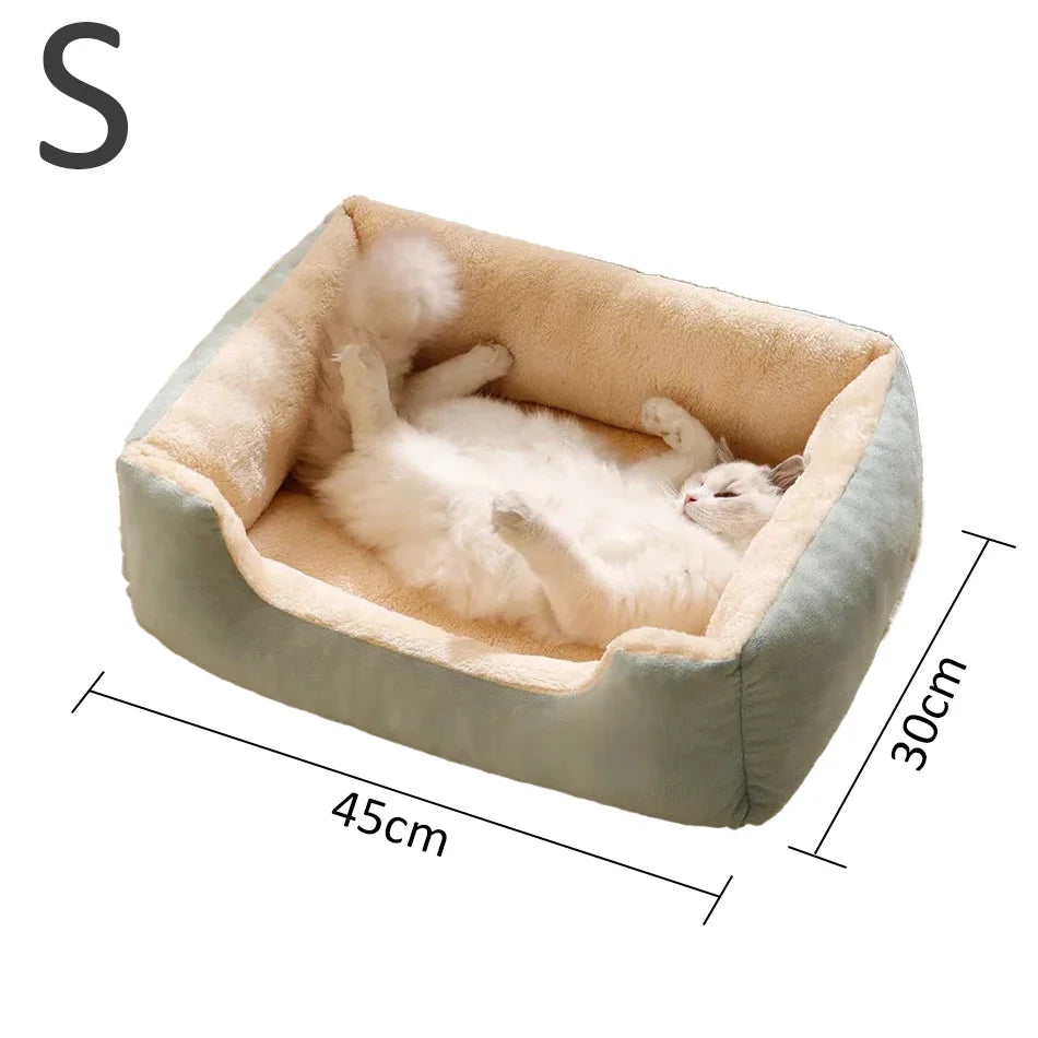 Cozy Cat & Dog Bed – Soft Pet Cushion House for Cats & Small Dogs, Basket-Style Pet Habitat