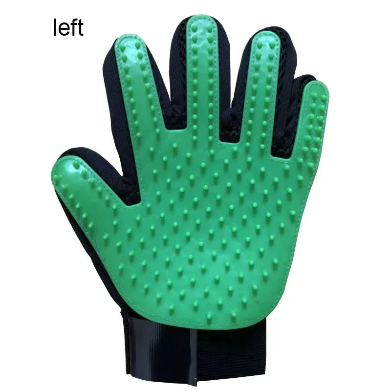 Pet Grooming Glove 🐾 Deshedding & Massage Brush for Dogs & Cats